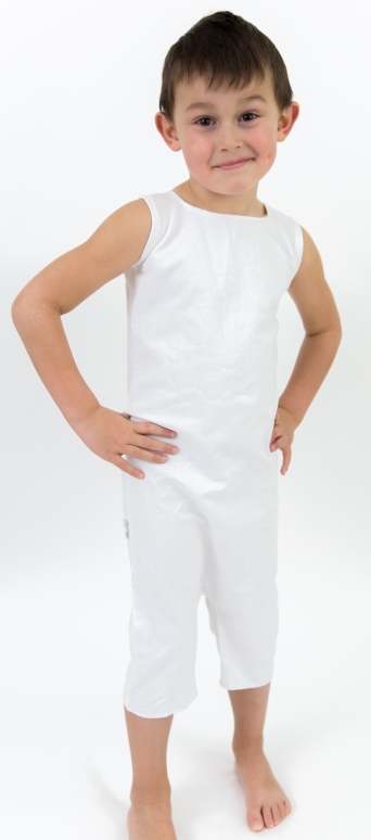Knee Length Bodysuit Barrier Garment with Optional Buckle